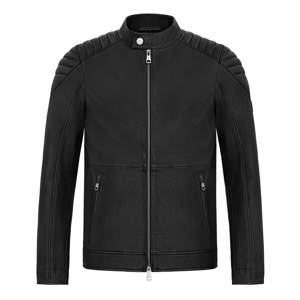 Chaqueta de cuero Audi Kaskade, Hombre, negra