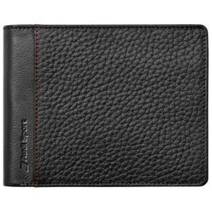 Mini bolso de cuero Audi Sport, negro / rojo