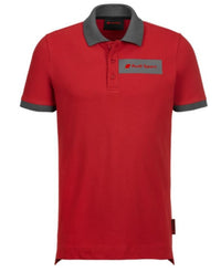 Audi Sport camisa polo rojo